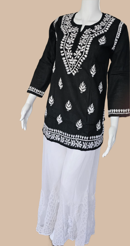 Black Short Cotton Top
