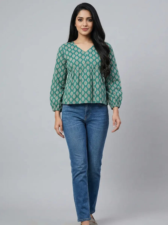The Gulshan Cotton Short Top