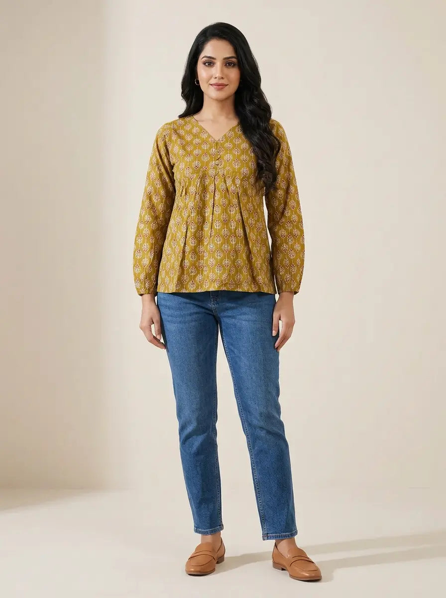 The Gulshan Cotton Short Top