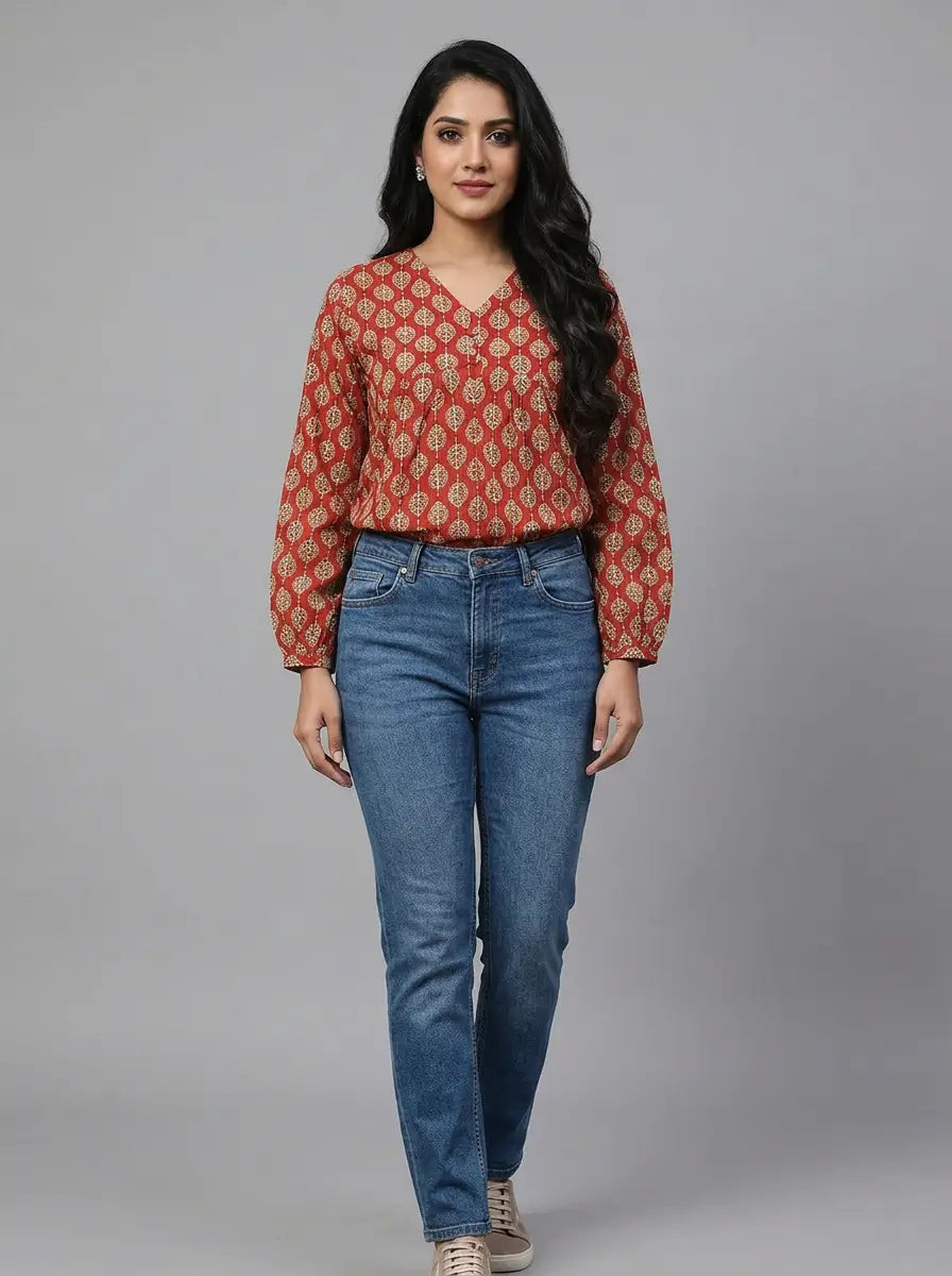 The Gulshan Cotton Short Top