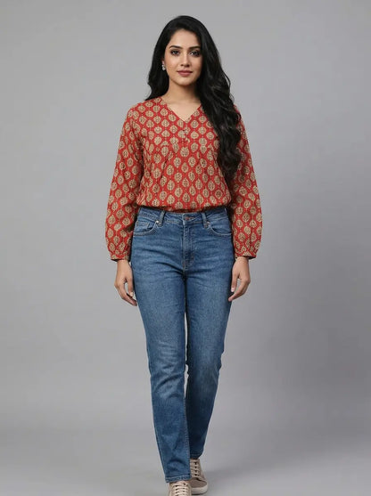 The Gulshan Cotton Short Top